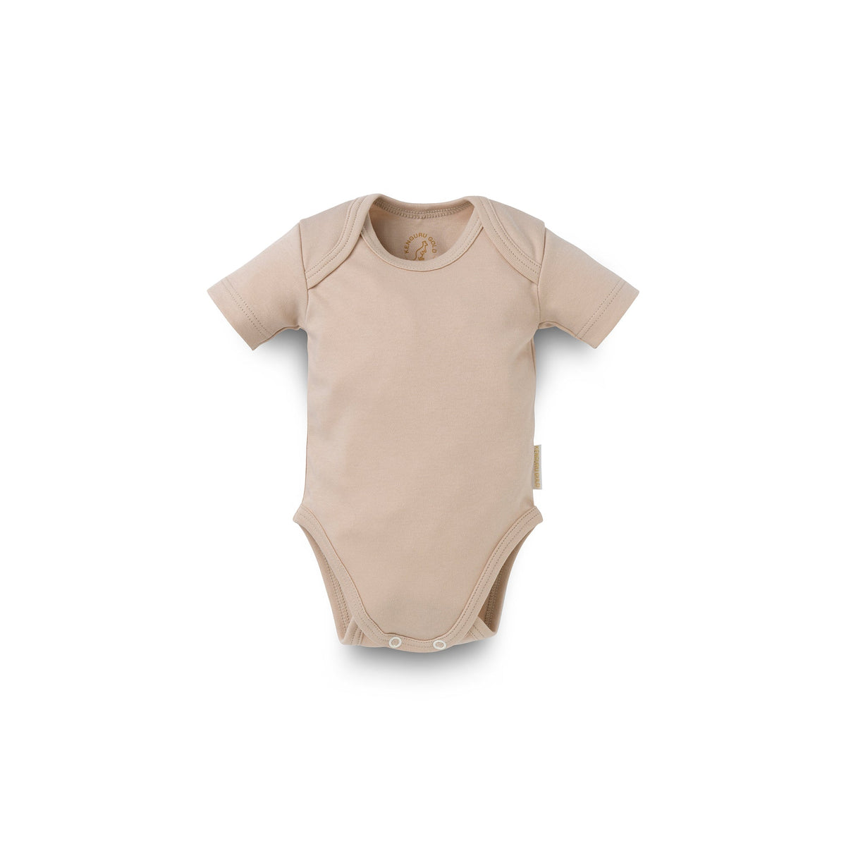Short sleeve envelope-neck body “Hazelnut”