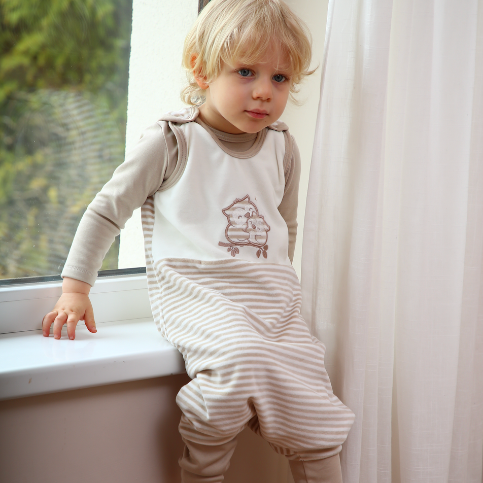 Toddler sleeping bag: Velour + Cotton (TOG 1)